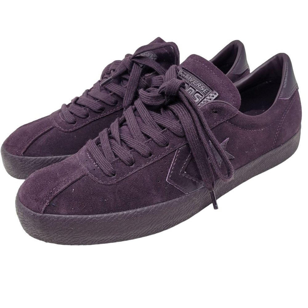 Womens Converse All Star Eggplant Purple Suede Low Top Sneakers Size 9.5